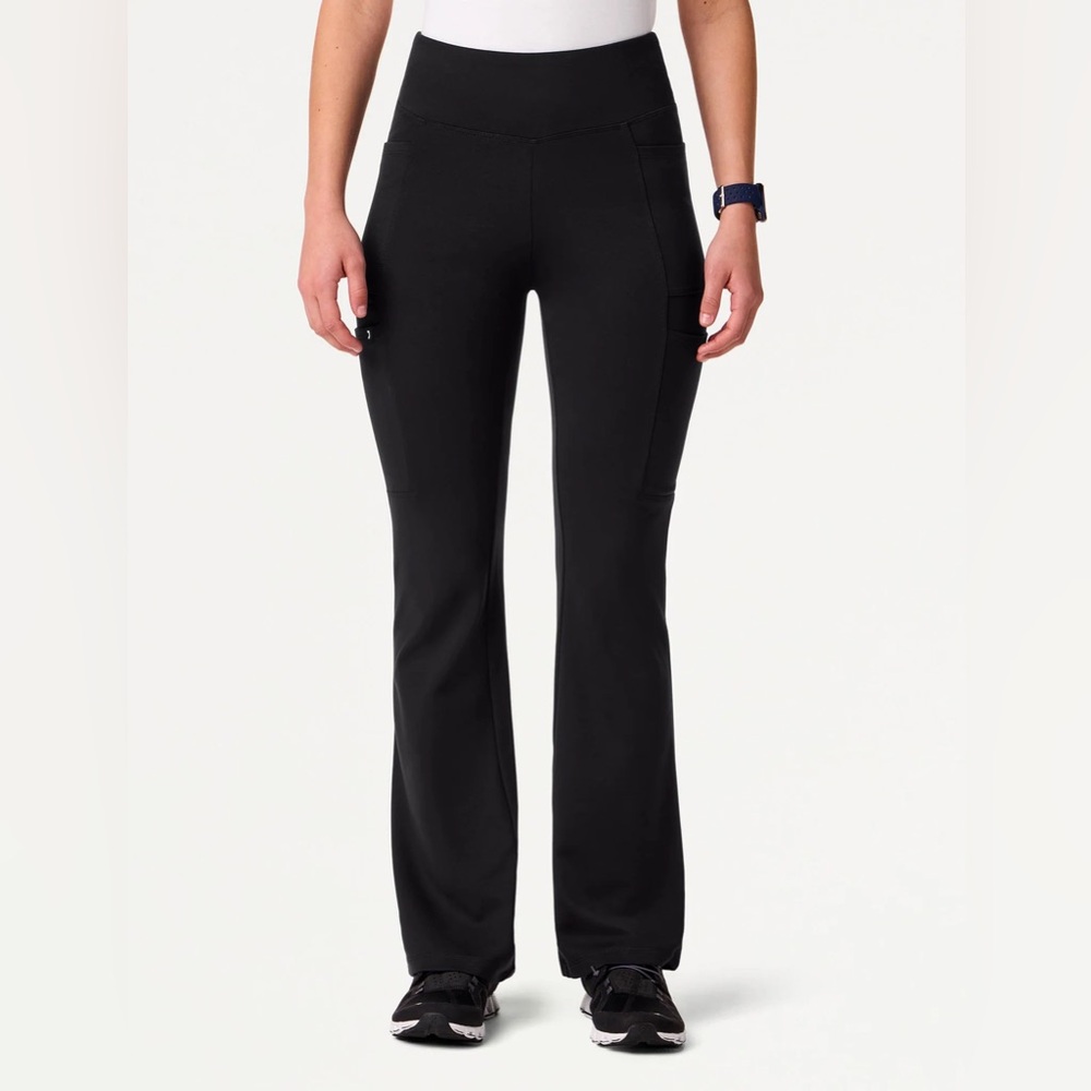 Jaanuu Women's Black Perri ULTRAsoft yoga pant scrub